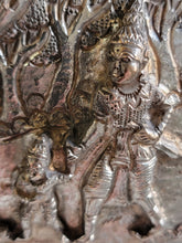 Burmese - Thai - Lao Silverplate Offering Bowl with scenes from the Vessantara Jataka Repoussed and Chased