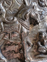 Burmese - Thai - Lao Silverplate Offering Bowl with scenes from the Vessantara Jataka Repoussed and Chased