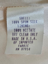 Vintage 1980’s CACHE 100% Spun Silk Cream Maxi Duster Coat Jacket Made in USA