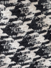 Pre-loved Vertigo Paris Wool Blend Black White Houndstooth Crop Sweater Cape Large