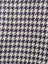 Pre-loved KIM WOO JONG Luxurious Soft Wool Brown & Ivory Houndstooth Blazer Jewel Neckline