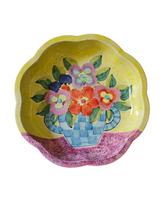 15" 1990 Italian Bellini Handpainted Ceramic Pasta Serving Bowl