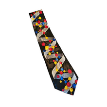 Steven Harris Men's DNA Double Helix Scientist Necktie Black Necktie