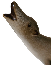 Howard Pierce 6" Joshua Tree Studio Hand Signed Howling Coyote Matte Glaze Figurine