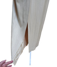 Vintage 1980’s CACHE 100% Spun Silk Cream Maxi Duster Coat Jacket Made in USA