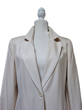 Vintage 1980’s CACHE 100% Spun Silk Cream Maxi Duster Coat Jacket Made in USA