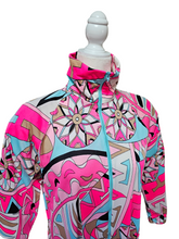 Vintage 1970’s Midi Dress by Eduardo for Saks Fifth Avenue Pucci Style Signature Fabric