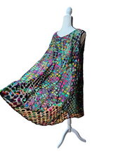 Vintage 1960's Nadine Chiffon Velvet Polka Dot Cocktail Dress