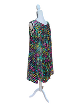 Vintage 1960's Nadine Chiffon Velvet Polka Dot Cocktail Dress