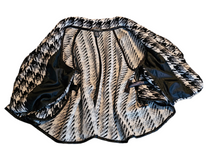 Pre-loved Vertigo Paris Wool Blend Black White Houndstooth Crop Sweater Cape Large