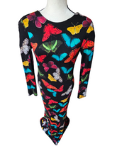 Alice and Olivia Pre-owned Rosaria Butterfly Print Maxi Dress Petite Tall