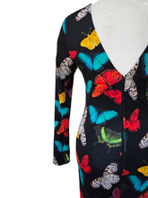 Alice and Olivia Pre-owned Rosaria Butterfly Print Maxi Dress Petite Tall