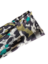 Diane Von Furstenberg Judy Wrap Silk Top Vintage Collection Camouflage Print Size 4