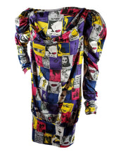 2009 MISS SIXTY Italian Designed Pop Art Stretchy Mini Dress -Small