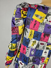 2009 MISS SIXTY Italian Designed Pop Art Stretchy Mini Dress -Small