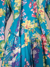 1980’s Vintage Laura Ashley Midi Cotton Dress and Jacket with Signature Ashley Floral Print