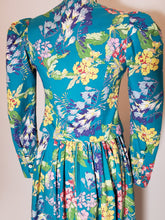 1980’s Vintage Laura Ashley Midi Cotton Dress and Jacket with Signature Ashley Floral Print