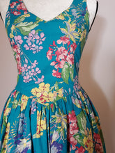 1980’s Vintage Laura Ashley Midi Cotton Dress and Jacket with Signature Ashley Floral Print
