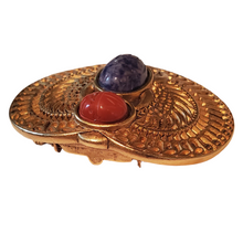 Mary McFadden Gilded Gold Hardware "Scarab" Brooch Scarf Clip