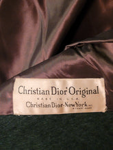 Christian Dior New York Vintage Demi-Couture Forest Green Mohair Coat