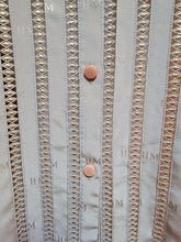 Vintage 1980’s Hanae Mori Silk Top Monogrammed Fabric and Buttons