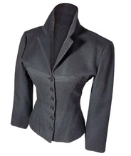 Vintage ALAIA Fall/Winter 1987 Runway Collection Wool Corset Skirt Suit