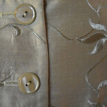 Pre-owned Noviello-Bloom Silk Skirt Suit Size 6