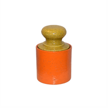 Rare Aldo Londi Handcrafted Bitossi Orange Grove Covered Jar