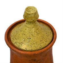 Rare Aldo Londi Handcrafted Bitossi Orange Grove Covered Vase