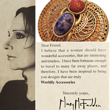 Mary McFadden Gilded Gold Hardware "Scarab" Brooch Scarf Clip