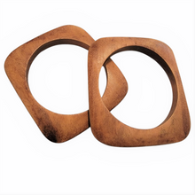 Vintage Tribal Chunky Wood Necklace Earrings Bracelets Set No. 1