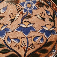 Vintage Handcrafted Capula, Michoacan, Mexico Pottery Charger
