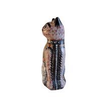 Tonala Burnished Clay Hand Painted Mestizo Ceramic Nahual Cat