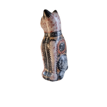 Tonala Burnished Clay Hand Painted Mestizo Ceramic Nahual Cat