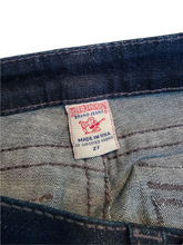 True Religion Disco Julie Blue Denim Ultra Low Rise Jeans Size 27