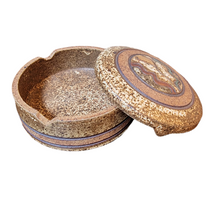 Jack Wells Handcrafted Stoneware Round Covered Box