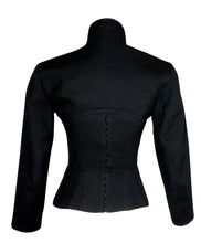 Vintage ALAIA Fall/Winter 1987 Runway Collection Wool Corset Skirt Suit