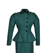 Victor Costa 20th Century Herringbone 2-piece Skirt Suit Small