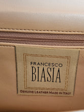Italian Francesco Biasia Croc Embossed Ivory Patent Leather Versatile Purse Clutch