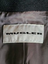 Vintage 1990's MUGLER Wool Blazer Signature Star Charms on Zipper Pulls