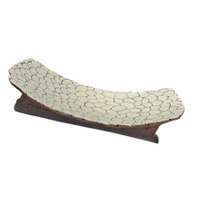 Hand Built Pottery Clay Centerpiece Signed 17.5"