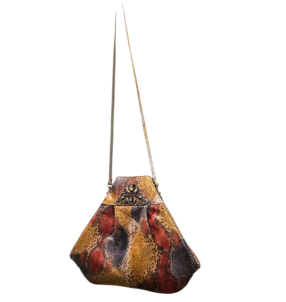 Vintage Novita Knishay Skinart Exclusives New York 1980s Handbag Clutch