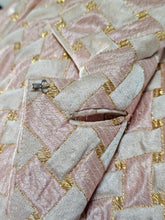 Vintage 1960s Maison Annette Custom Tailored in Hong Kong by Modiste East Brocade A-line Cocktail Dress and Coat Set