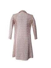 Vintage 1960s Maison Annette Custom Tailored in Hong Kong by Modiste East Brocade A-line Cocktail Dress and Coat Set