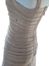 Pre-loved Herve Leger Faceted Crystal Beads Bandage Skirt Set XS
