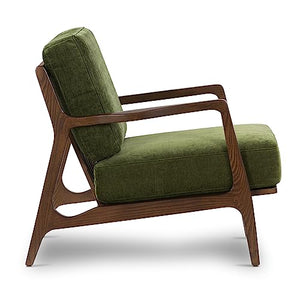 POLY & BARK Verity Lounge Chair, Distressed Green Velvet - paid link