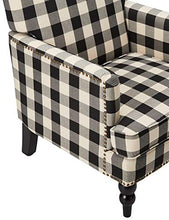 Christopher Knight Home Evete Tufted Fabric Club Chair, Black Checkerboard - paid link