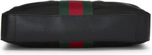 Pre-Loved Gucci Black Techno Canvas Web Briefcase, Black - paid link