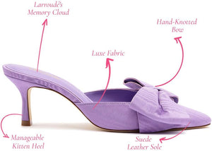 Larroude Mini Elle Pump in Iris Fabric - paid link