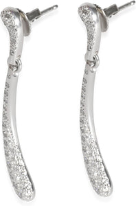 Pre-Loved Elsa Peretti Teardrop Diamond Drop Earrings in Platinum 0.75 CTW , 42 mm - paid link